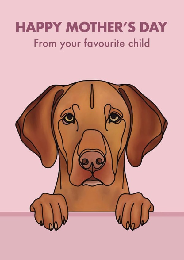 Cute Mother’s Day Card - From The Dog - Visla | thortful