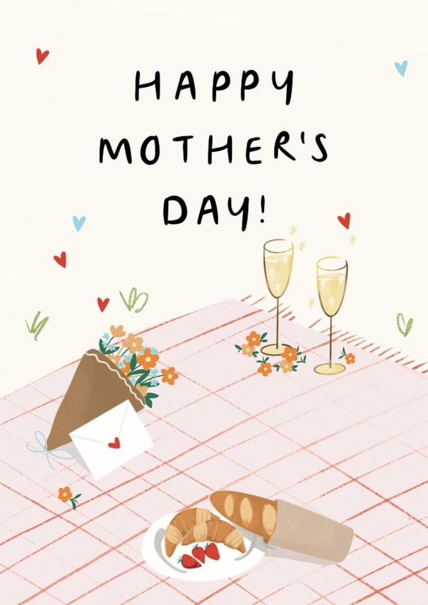 Cute Mother's Day Picnic Card created by Lauren Barclay