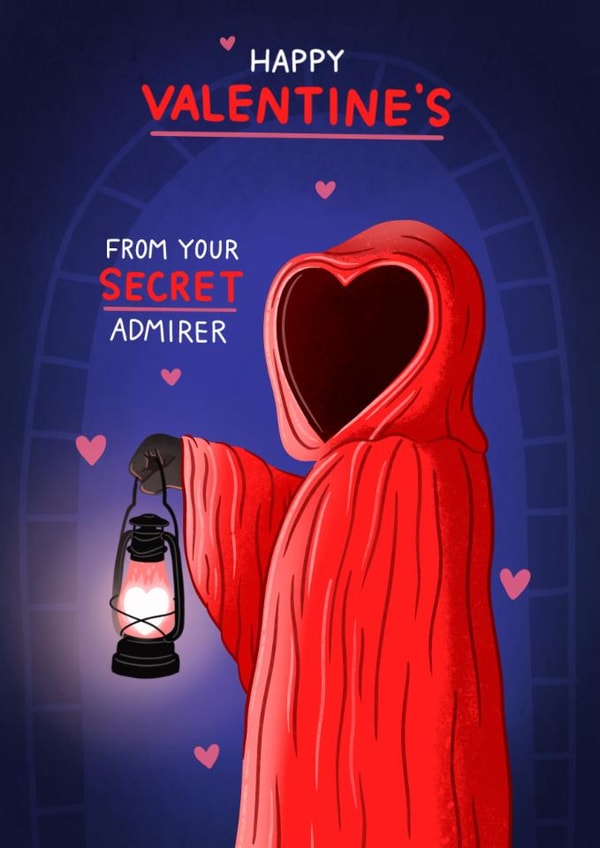 Fun Valentine's Day Card - From Your Secret Admirer - The Traitors created by Blue Kiwi Design