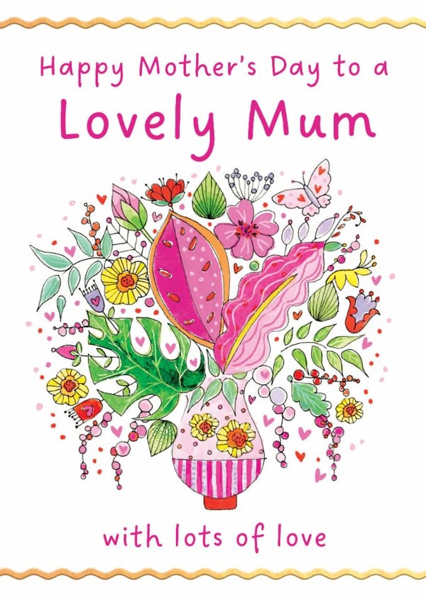Pretty Floral Mother's Day Card perfect for your lovely Mum | thortful