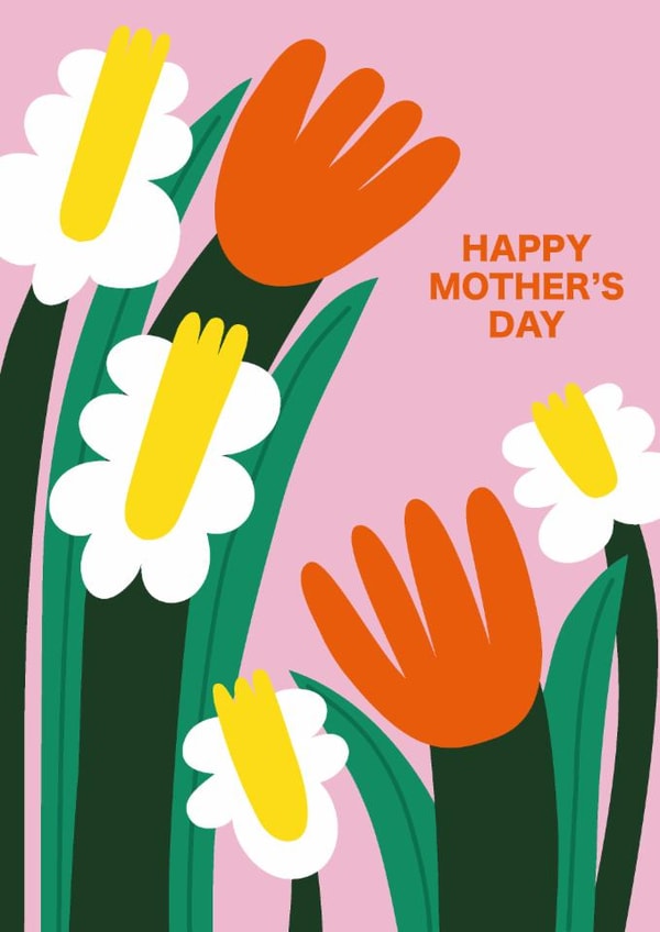 Classic Mother’s Day Card for Mum with Tulips & Daffodils created by Liina Lember