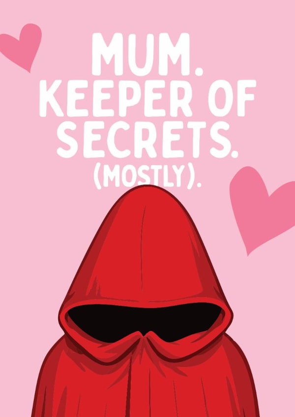 Funny Mother’s Day Card - The Traitors - Keeper Of Secrets created by Mrs Best Paper Co.