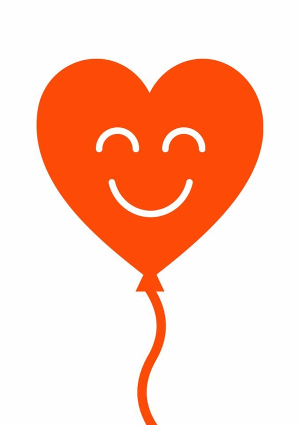 Cute Love Heart Balloon Friendship Card created by Wits & Giggles