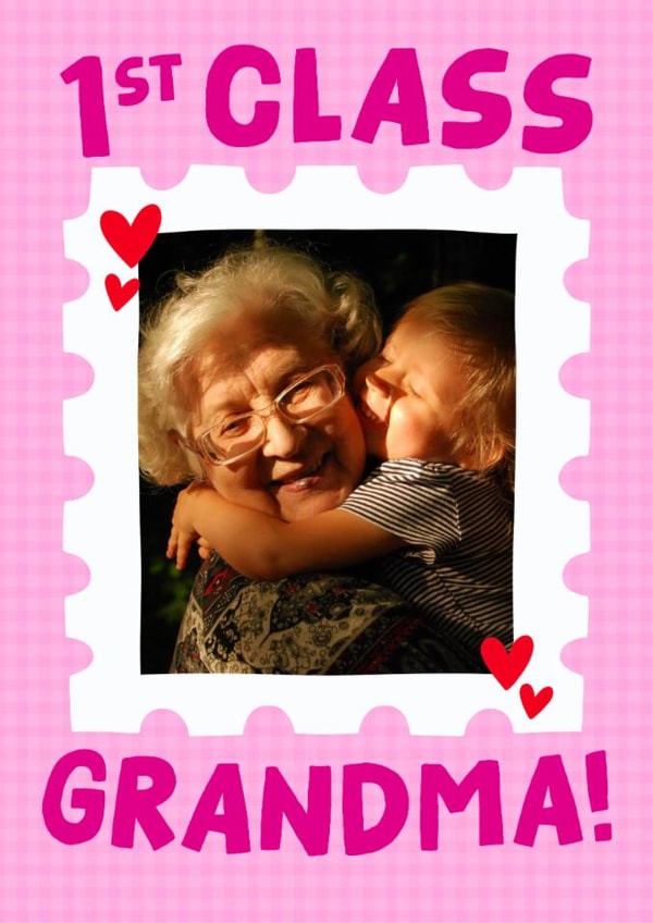 Cute Mother's Day Card - For Grandma - 1st Class Grandma created by Studio Doodles