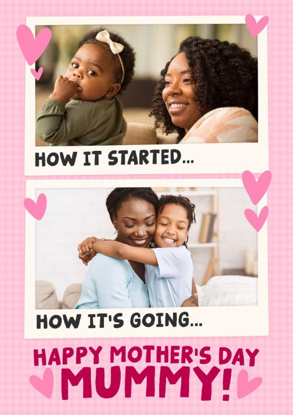 Cute Mother's Day Card - How It Started - For Mummy created by Studio Doodles