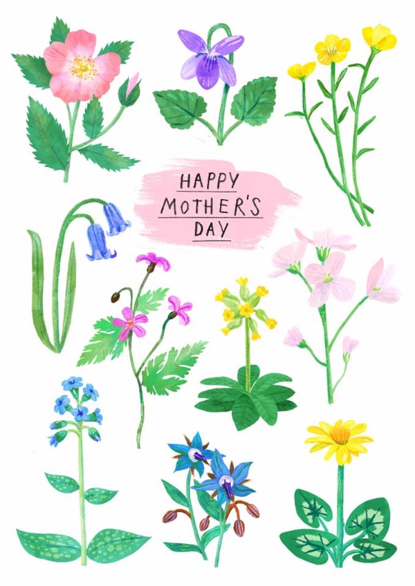 Pretty Mother's Day Card - Wildflowers created by Catherine Pape
