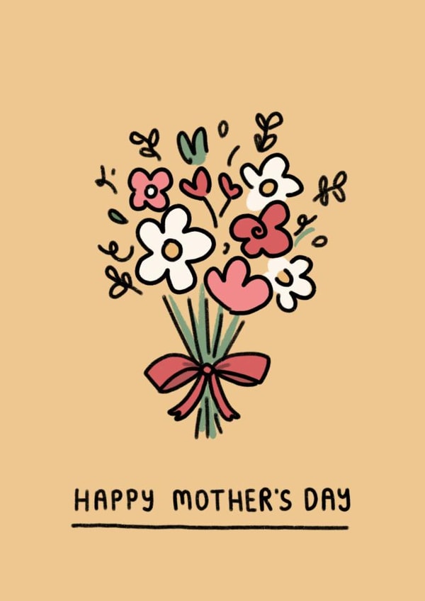 Classic Mother's Day Card - Floral Posy created by Wren & Wilson