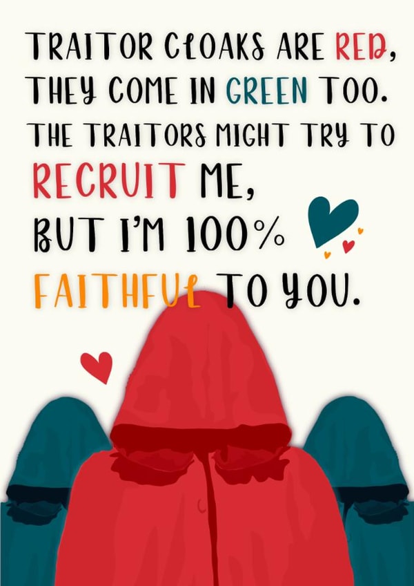 Funny Traitors Valentine's Day or Anniversary Card created by Mollie & Jo Designs