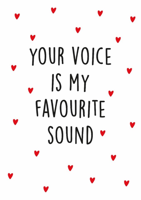 Cute Valentine's Day card for your partner - your favourite person sound created by Kind of Simple Designs