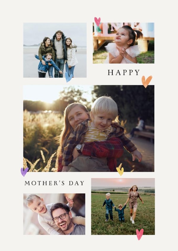 Classic Mother's Day Card - Simple Hearts created by Spark and Wild