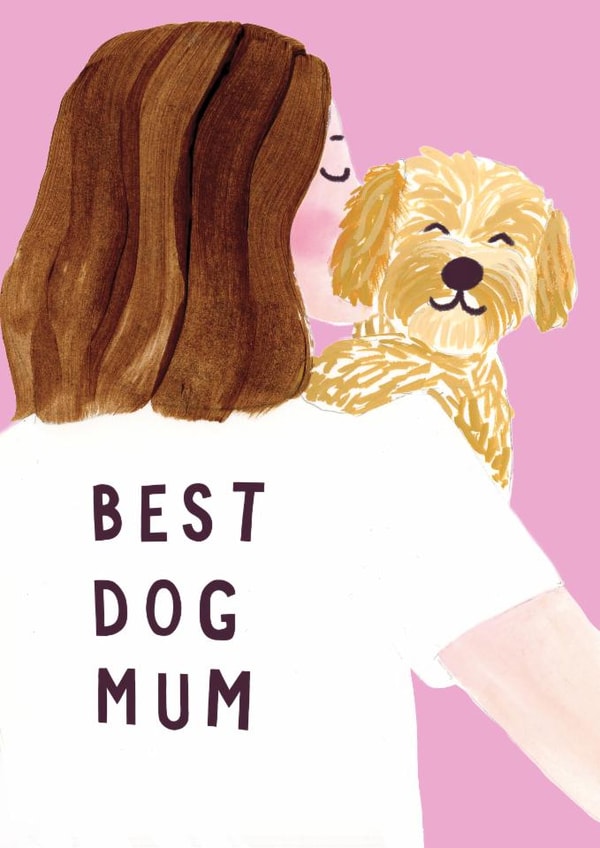 Cute Mother's Day Card - Best Dog Mum - From The Dog | thortful