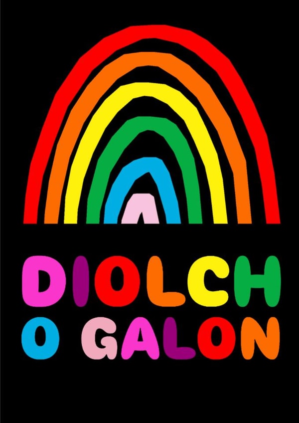 Diolch o Galon – Thank you from the heart created by Charlotte Peacock