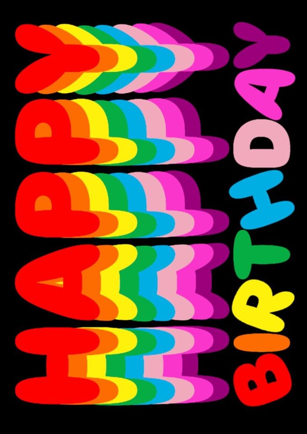 A cute and colourful Happy Birthday card for a loved one or pal! created by Charlotte Peacock