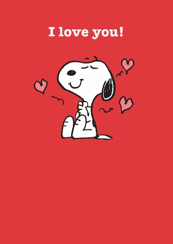 Valentine's Day Card | Snoopy | I love you created by Hype Cards