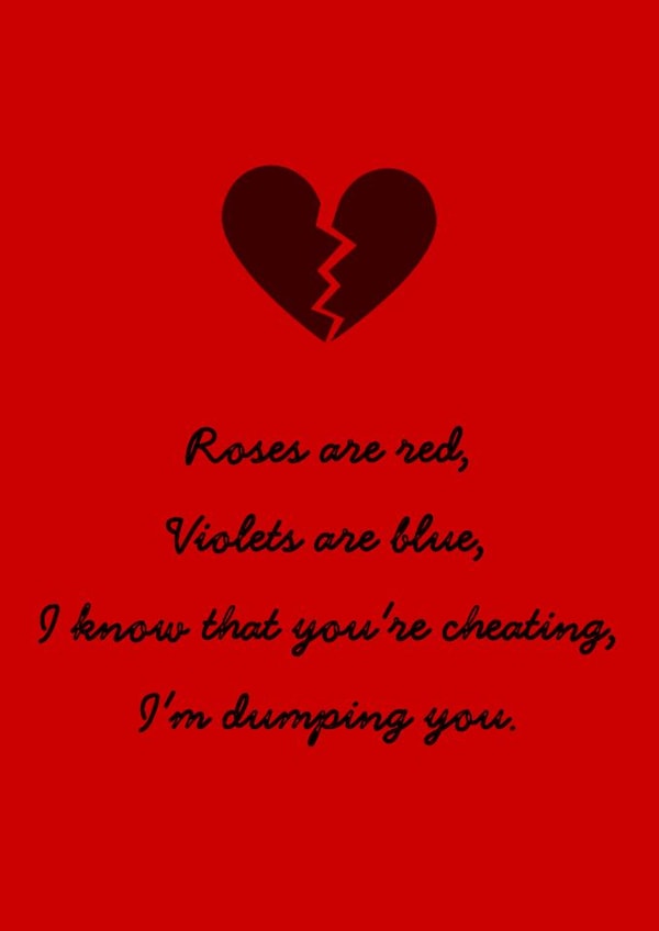 Cheating revenge poem - Valentine's, Anniversary, birthday or any occasion. created by Young Fogey