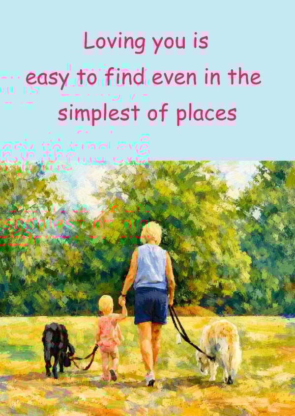 Family Love created by Dicky Dunn