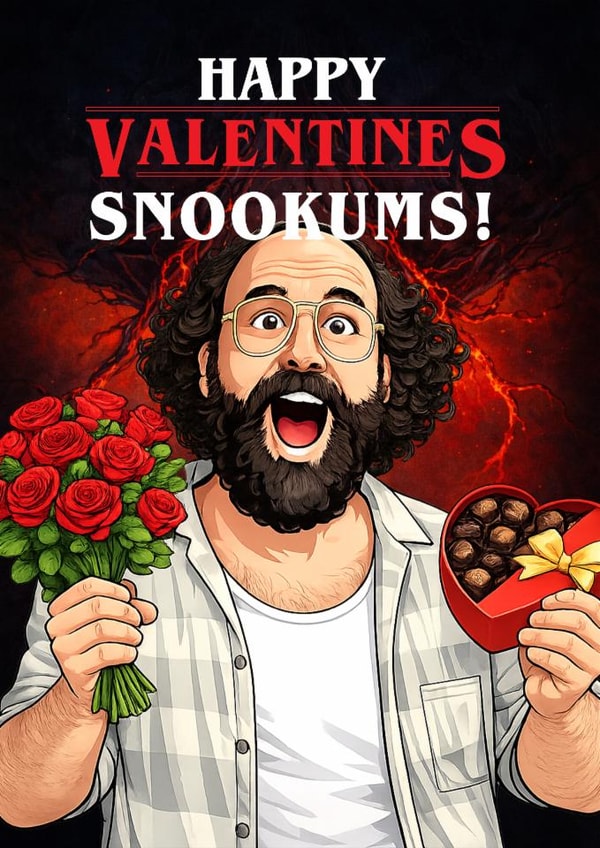 Funny Valentine's Day Card - Murray Bauman- Snookums - Stranger Things created by Artsy Gift Co