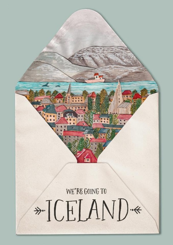 Classic Birthday Card - Iceland - Travel Surprise created by Melissa James