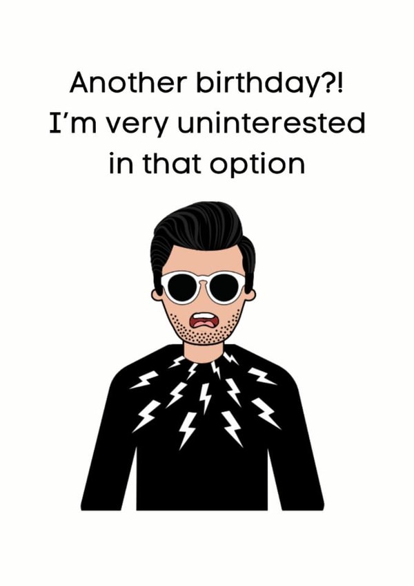 Cute David Rose birthday card for the birthday haters! created by Geeky Schitt