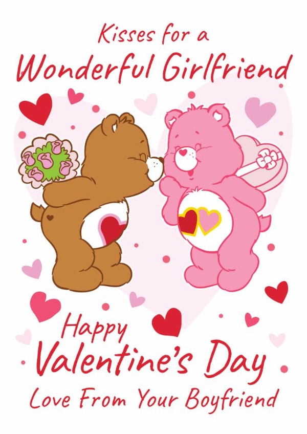 Cute Valentine’s Day Card - For Girlfriend – Care Bears Love Card created by Danilo
