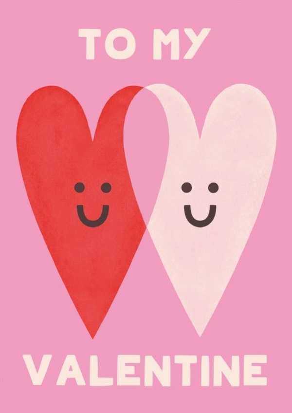 Cute Valentine's Day Card – Smiling Hearts created by Ohh Deer