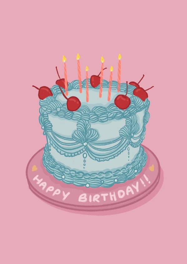 Cake Happy Birthday Birthday Celebrate created by Pen & Pebble Design