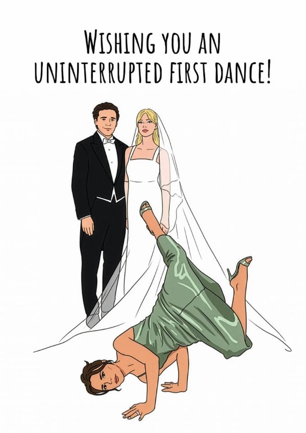 Funny Wedding Card - Brooklyn Beckham - First Dance created by Harvsy Design