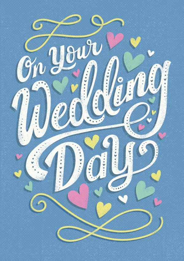 Classic Wedding Card - On Your Wedding Day created by Dalia Clark Design