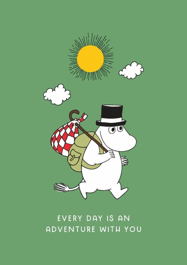 Moomin Valentine’s Day or Anniversary Card - Adventure with you - Travel created by Moomin Characters