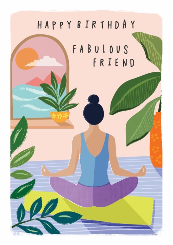 Birthday - Friend - Yoga - Mindful - Holistic created by Rosanna Rossi