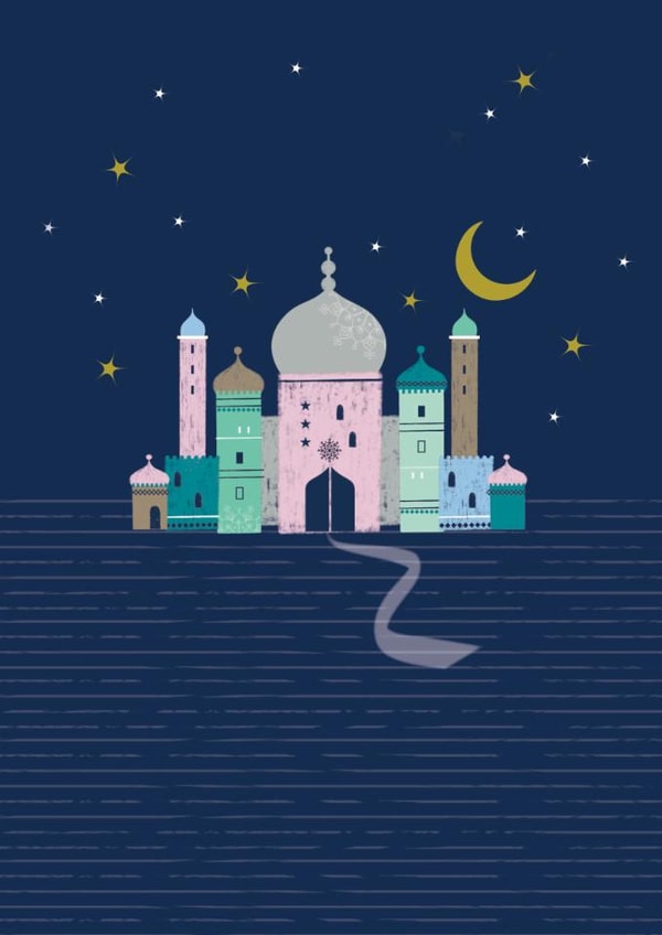 Classic Faith Card - Eid Mubarak - Temple Design created by Laura Darrington Design Ltd.