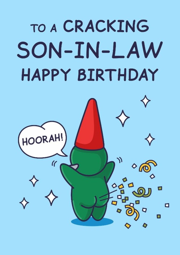 Funny Birthday Card - For Son-In-Law - Cracking Birthday created by Cheeky Legends