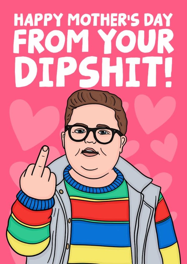 Funny Mother's Day Card - Dipshit Derek- Stranger Things created by Studio Doodles