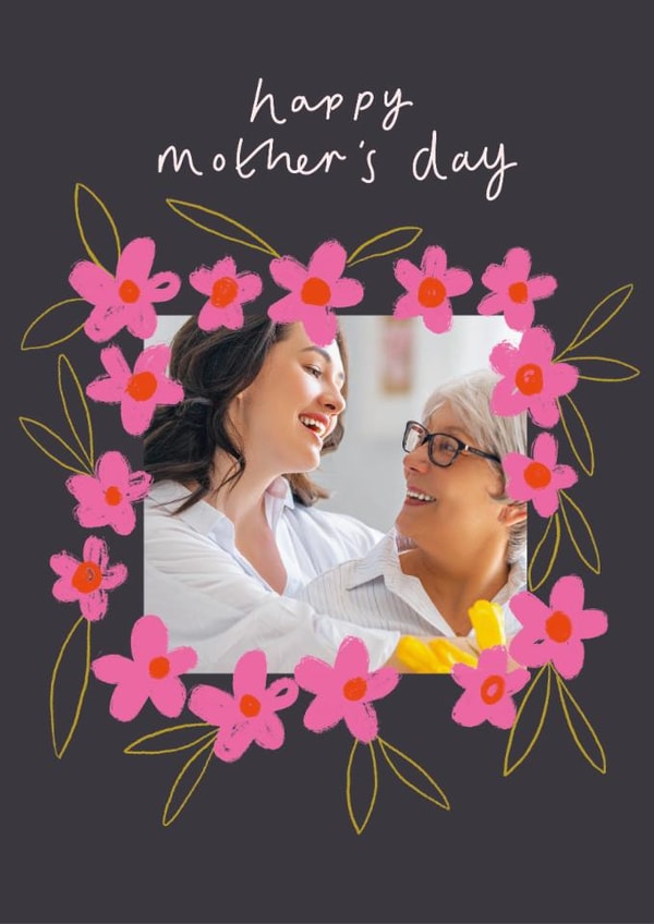 Pretty Mother's Day Card - Floral Frame created by Chloe Turner