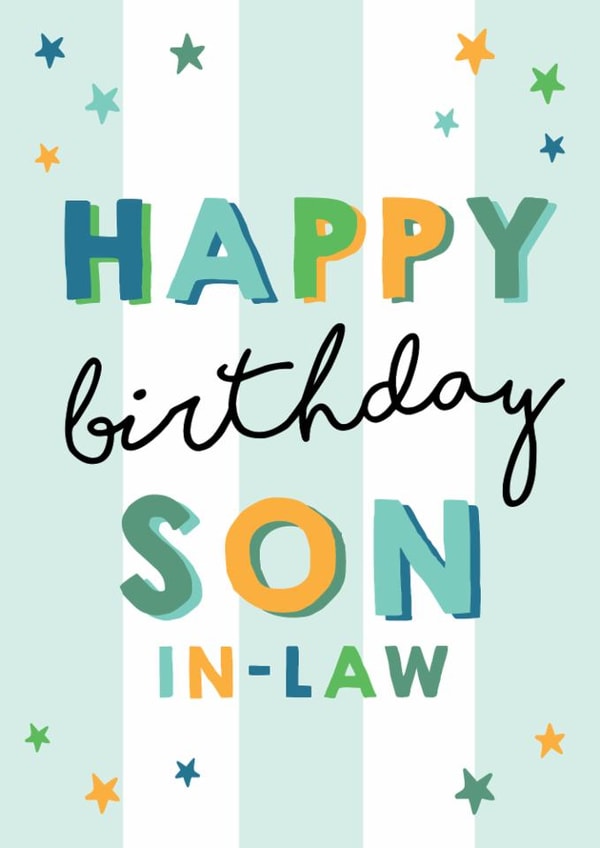 Classic Birthday Card - For Son-In-Law created by Michelle Fiedler Design