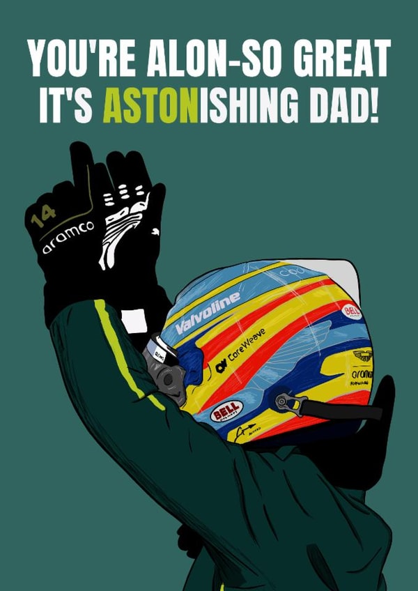ASTON MARTIN F1 ALONSO FATHERS DAY created by DanAllen20