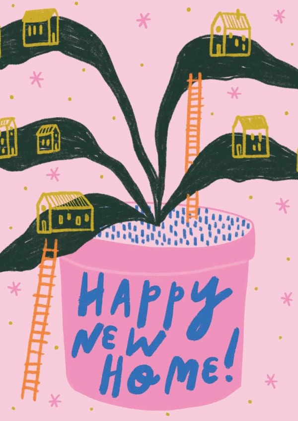 Classic New Home Card - House Plant created by Kerrie McNeill