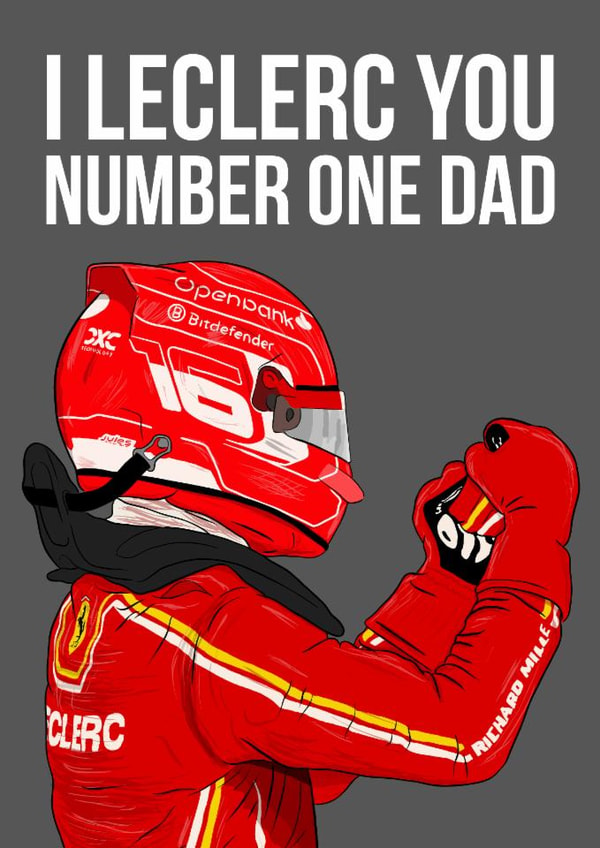 CHARLES LECLERC F1 FERRARI FATHERS DAY created by DanAllen20