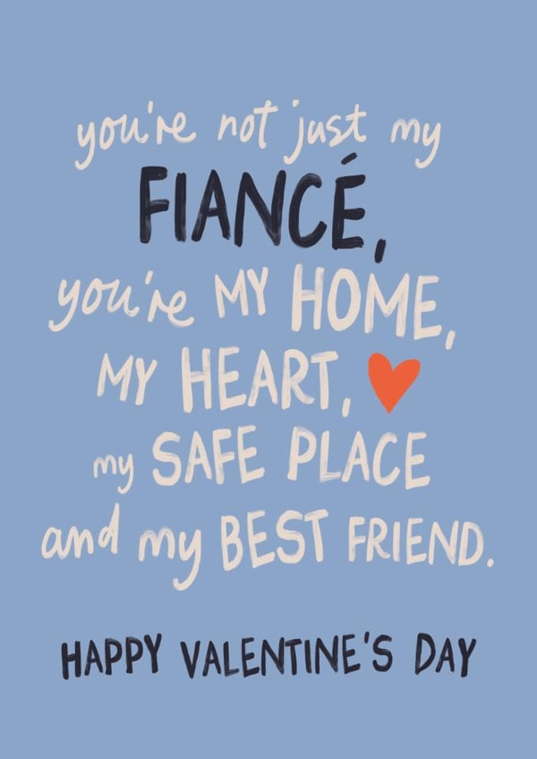 Heartfelt Valentine's Day Card - For Fiancé - You're Not Just My Fiancé created by Sweetlove Press