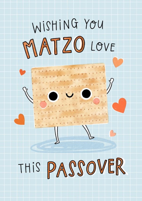 Cute Faith Card - Passover - Matzo Love created by Jess Moorhouse