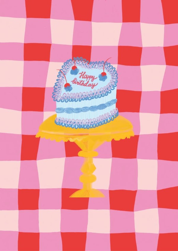 Fun Birthday Card for Her - Cake Card - Happy Birthday created by Penny and Me