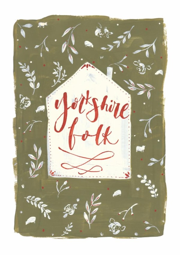Classic New Home Card - Yorkshire Folk created by Rebecca Prinn