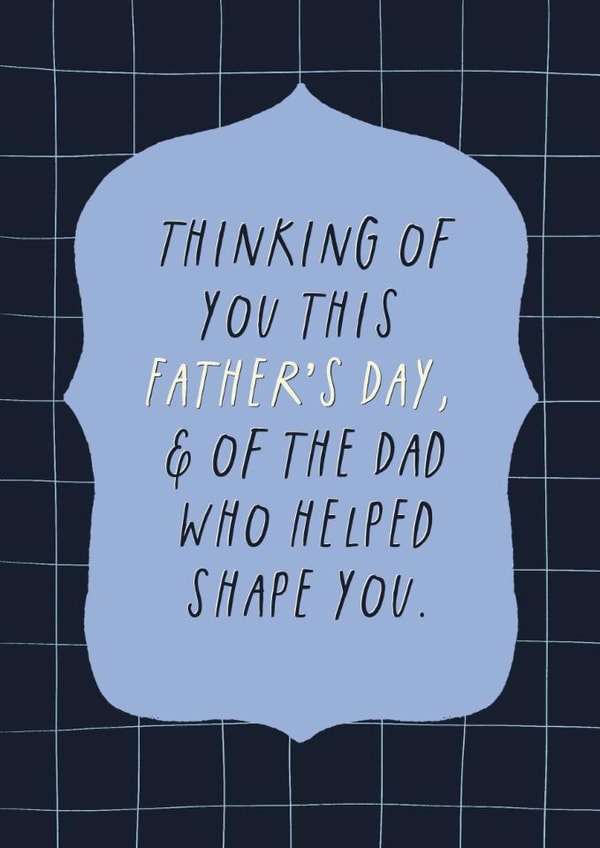 Classic Father's Day Card - Bereaved Dad - Thinking Of You created by Sweetlove Press