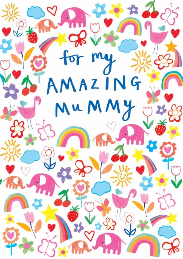 Cute Mother's Day Card - Amazing Mummy created by Paper Salad