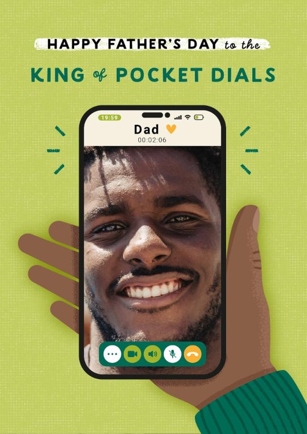 Funny Father's Day Card - Pocket Dials created by Joanne Hawker