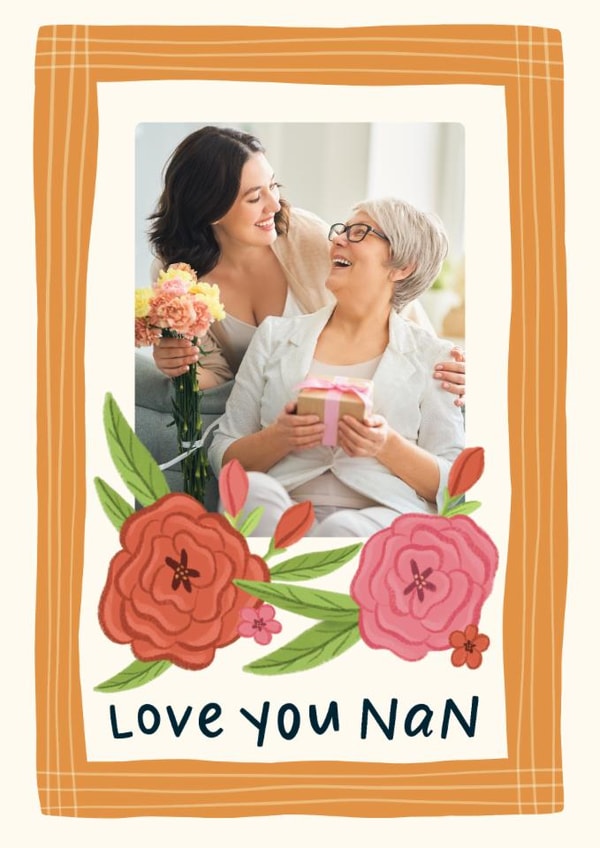 Pretty Mother's Day Card - Love You Nan created by Grey Street Paper