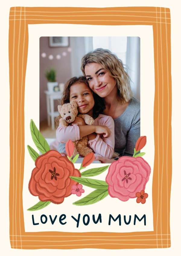 Pretty Mother's Day Card - Love You Mum created by Grey Street Paper
