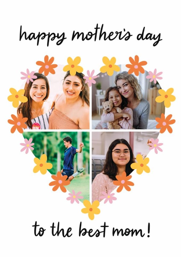 Pretty Mother's Day Card - Best Mom created by Grey Street Paper
