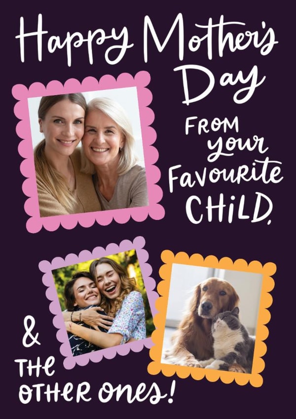 Funny Mother's Day Card - From Your Favorite Child created by Grey Street Paper