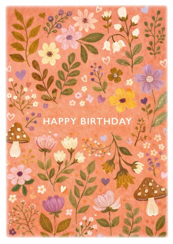 Wildflower Meadow Happy Birthday Card created by Lauren Rachael